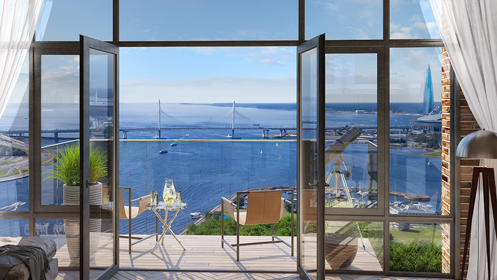 вид из окна ЖК Петровская Доминанта