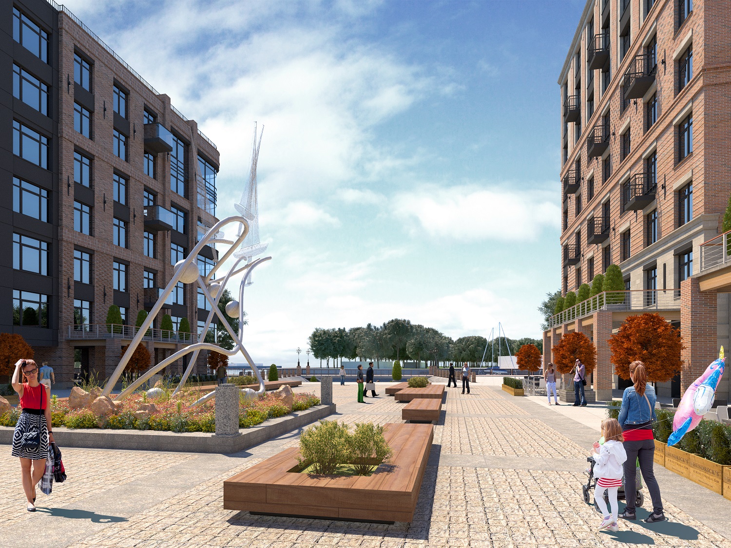 двор в ЖК Петровская Доминанта