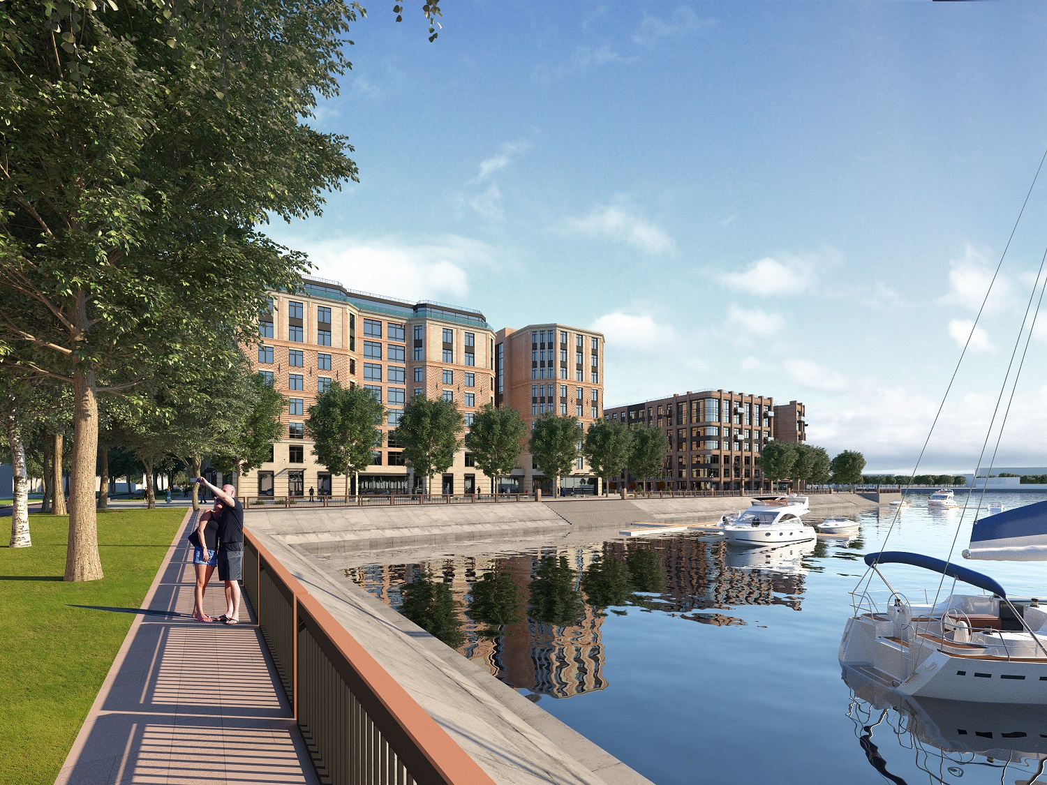 набережная возле ЖК Петровская Доминанта